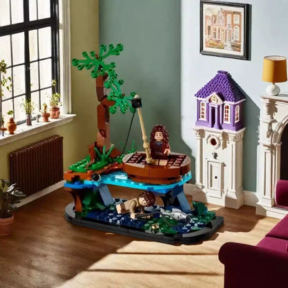 Detail view of the 181 piece fantasy set