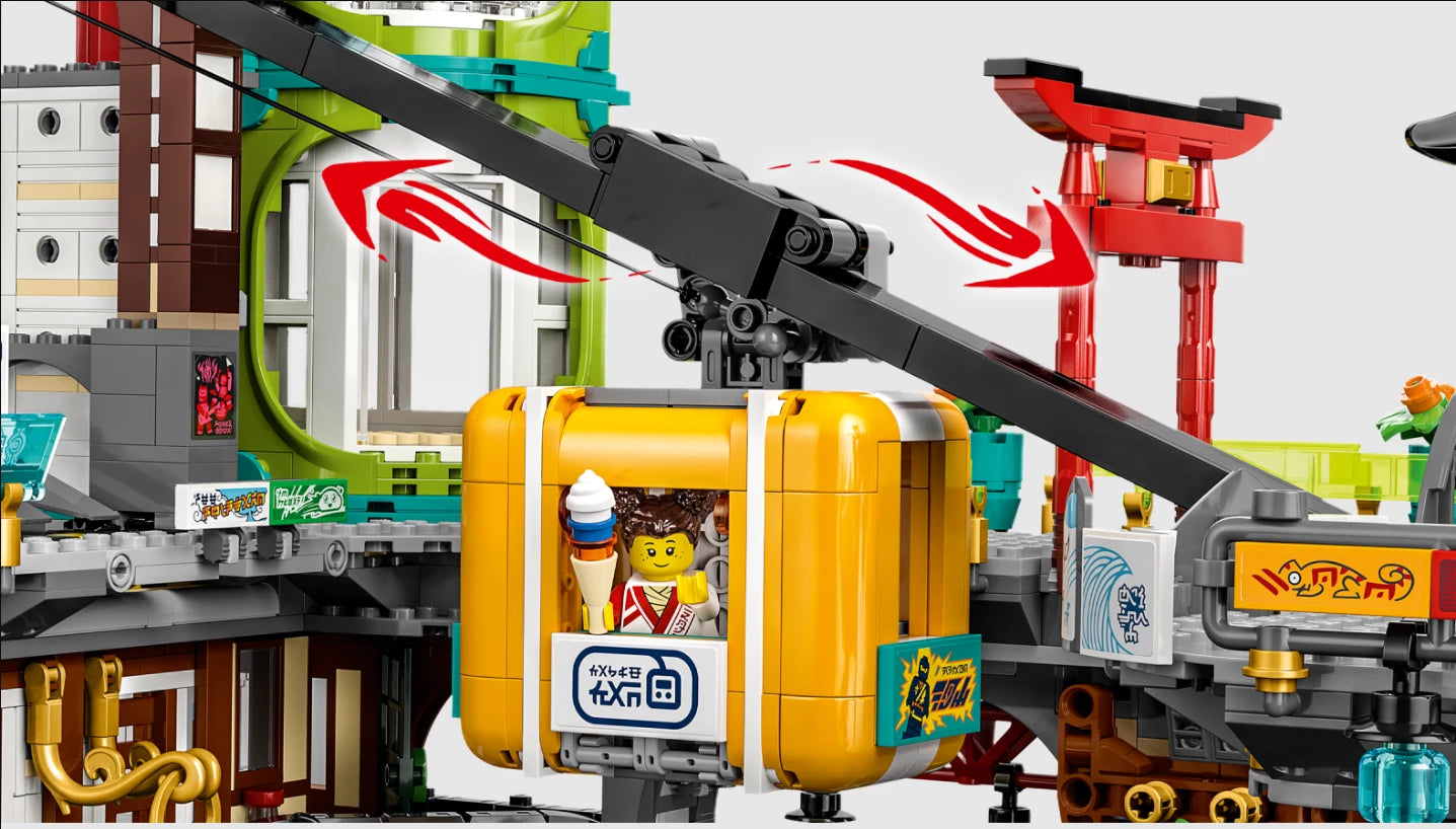 Ninjago City Markets Building Set 71799 – 6163 PCS Modular City Kit | Premium Collector Brick Set