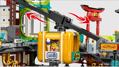 Ninjago City Markets Building Set 71799 – 6163 PCS Modular City Kit | Premium Collector Brick Set