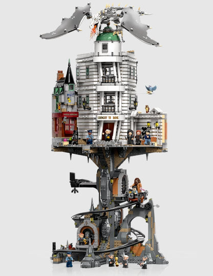 Gringotts Wizarding Bank Building Set C76417 – 4803 PCS Magical Modular Bank Kit | Premium Collector Brick Set