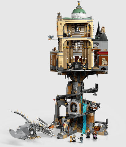 Gringotts Wizarding Bank Building Set C76417 – 4803 PCS Magical Modular Bank Kit | Premium Collector Brick Set