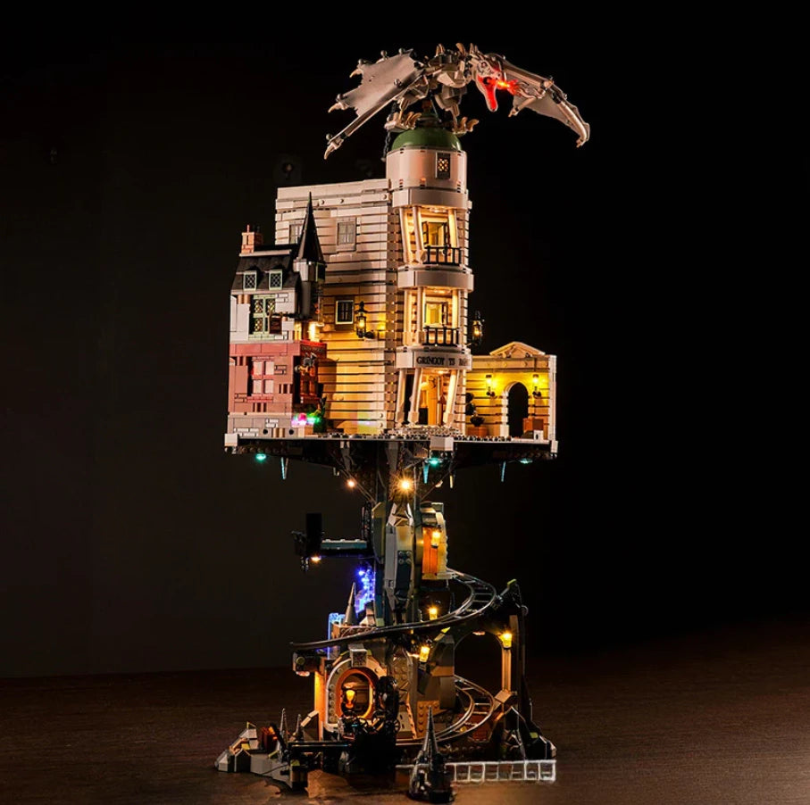 Gringotts Wizarding Bank Building Set C76417 – 4803 PCS Magical Modular Bank Kit | Premium Collector Brick Set