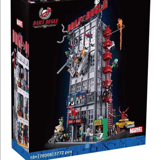 Daily Bugle Building Set 78008 – 3772 PCS Modular Superhero Tower Kit | Premium Collector Brick Set
