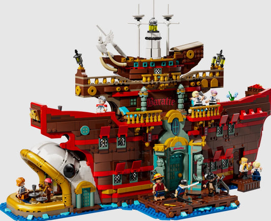 One Piece Baratie Floating Restaurant Building Set 75640 – 3402 PCS Pirate Ship Kitchen Model | Anime Collector Brick Set