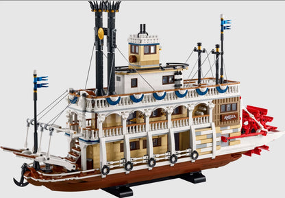 River Steamboat Building Set 21356 – 4090 PCS Classic Paddle Boat Model | Premium Collector Display Brick Set