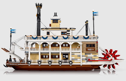 River Steamboat Building Set 21356 – 4090 PCS Classic Paddle Boat Model | Premium Collector Display Brick Set