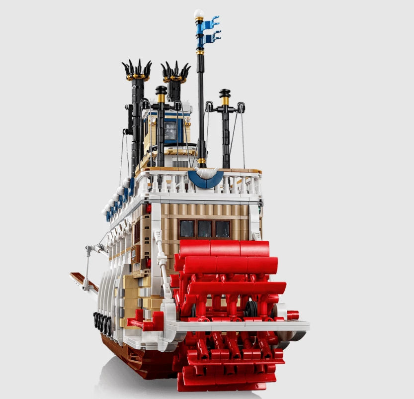 River Steamboat Building Set 21356 – 4090 PCS Classic Paddle Boat Model | Premium Collector Display Brick Set
