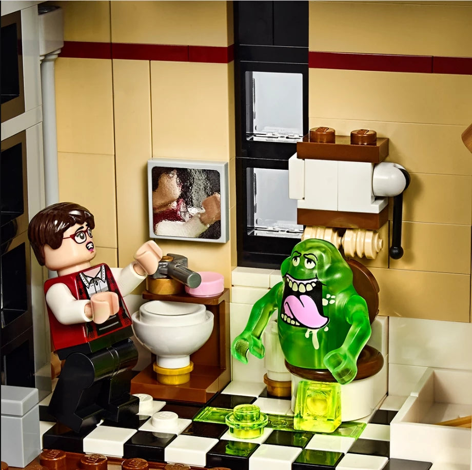 Ghostbusters Firehouse Headquarters 75827 Building Block Set – 4634 PCS Iconic Movie Building Display