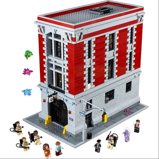 Ghostbusters Firehouse Headquarters 75827 Building Block Set – 4634 PCS Iconic Movie Building Display