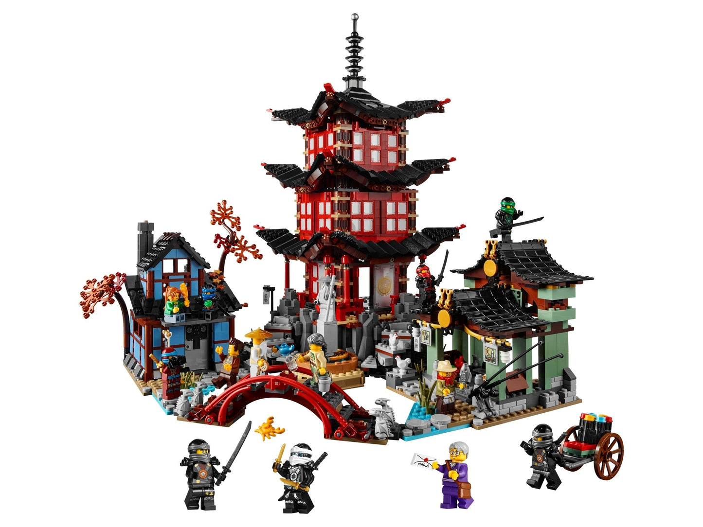 Temple of Airjitzu Building Set 70751 – 2028 PCS Martial Arts Temple Model | Premium Display Brick Set