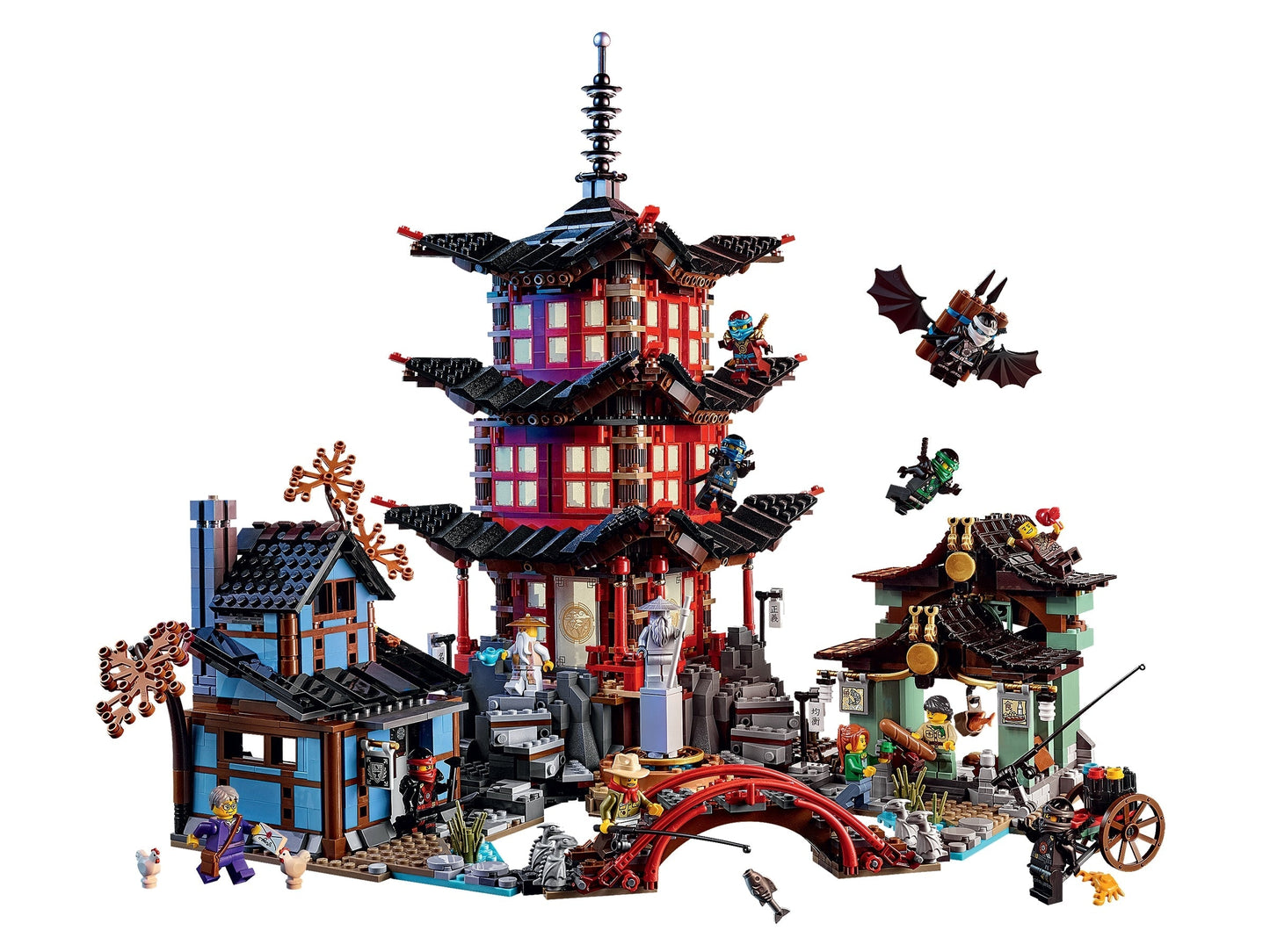 Temple of Airjitzu Building Set 70751 – 2028 PCS Martial Arts Temple Model | Premium Display Brick Set