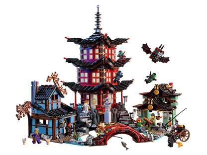 Temple of Airjitzu Building Set 70751 – 2028 PCS Martial Arts Temple Model | Premium Display Brick Set