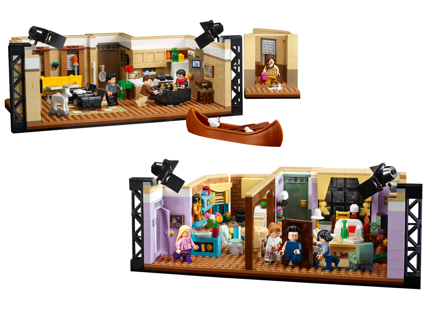 Monica's Apartment Friends TV 66333 — 2048PCS LEGO-Compatible Building Blocks | Modular Collector Set