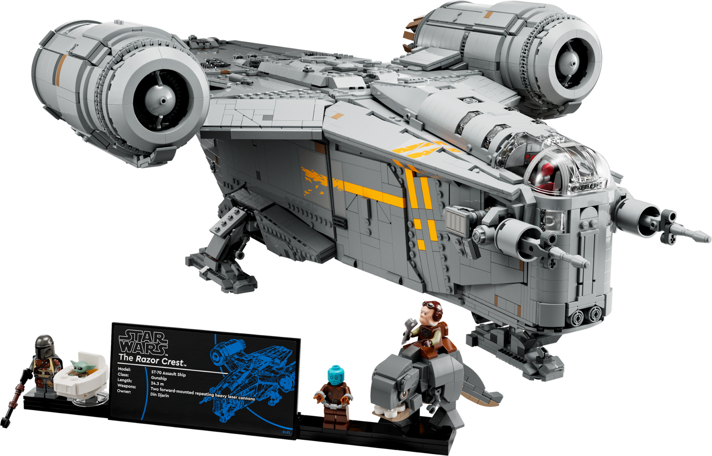 The Razor Crest 75331 MOC Building Set – 6187 PCS Premium Collector Display Model | Star Wars Compatible Bricks
