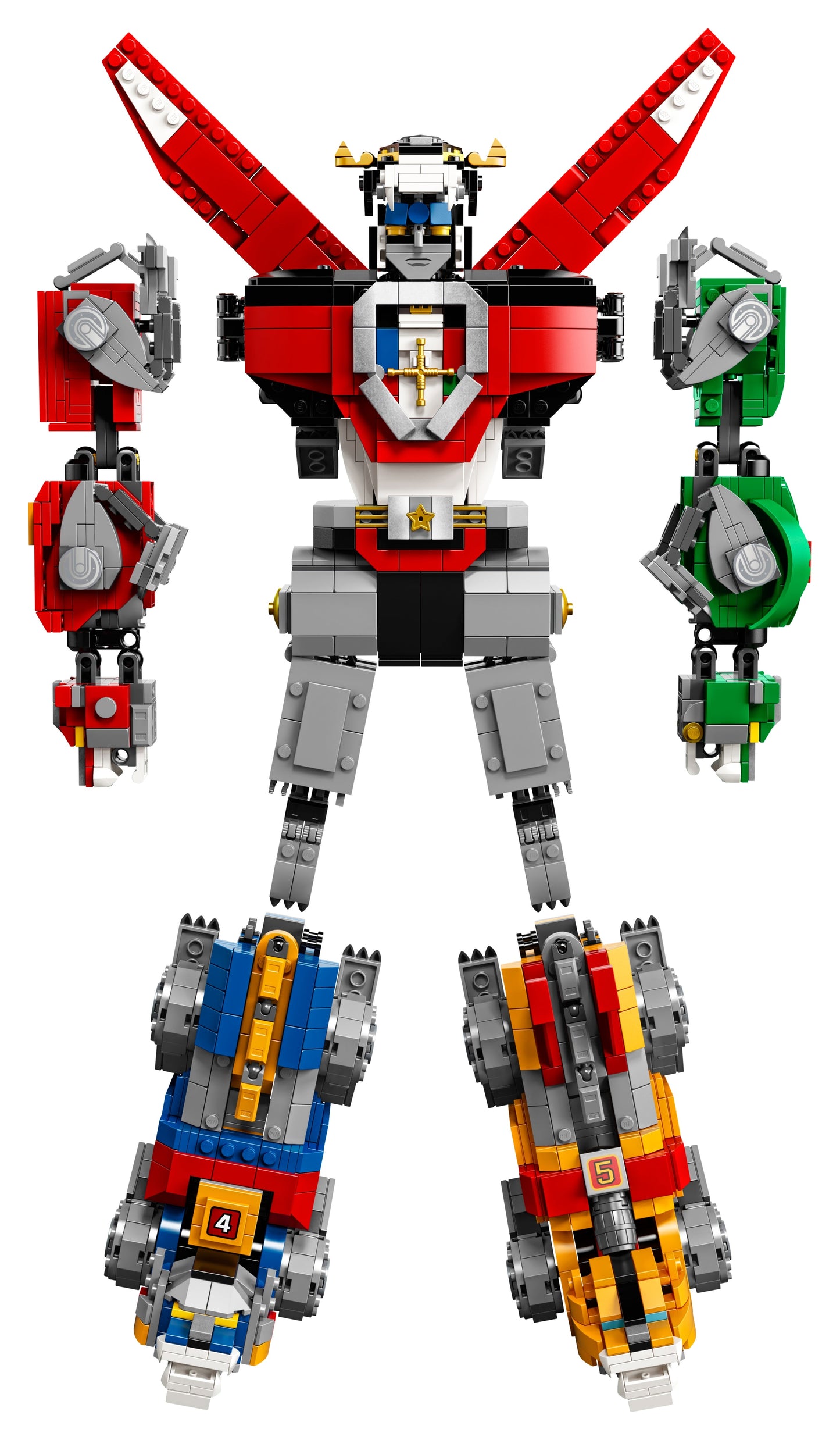Voltron Defender of the Universe 21311 — 2321PCS LEGO-Compatible Building Blocks | Robot Mech Collector Set