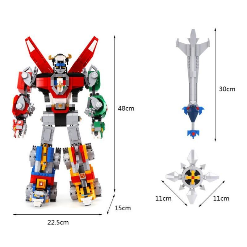 Voltron robot lions building block model individual lion detail