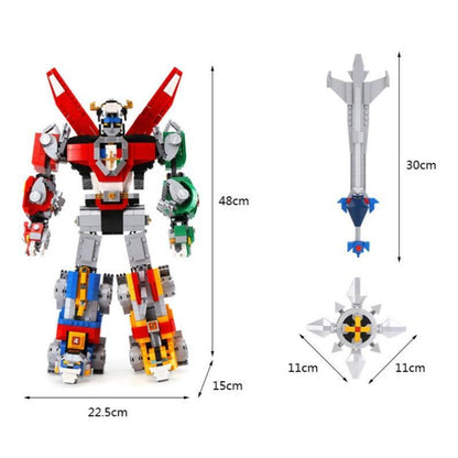 Voltron robot lions building block model individual lion detail