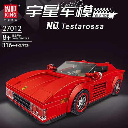 mini sports car building block display model, alternate angle two