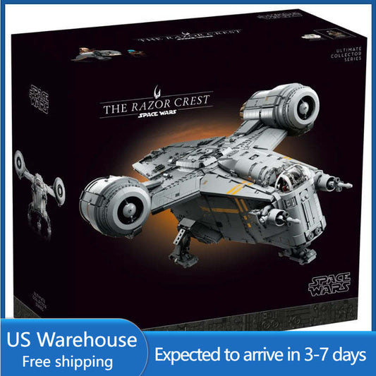 The Razor Crest building block set main view