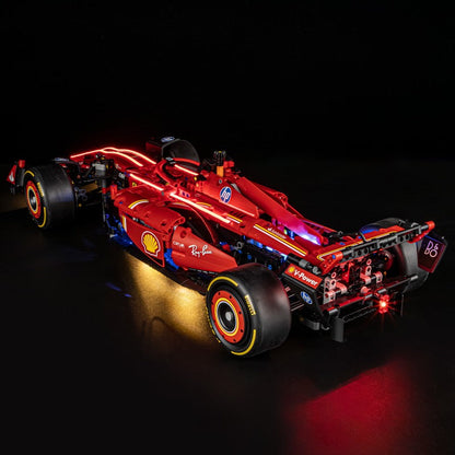 Formula racing car block set, front wing close-up