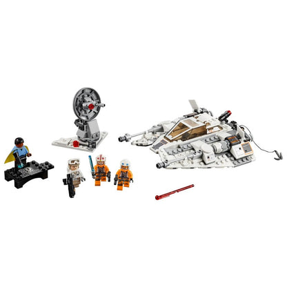 Additional view of the Snowspeeder vehicle brick model