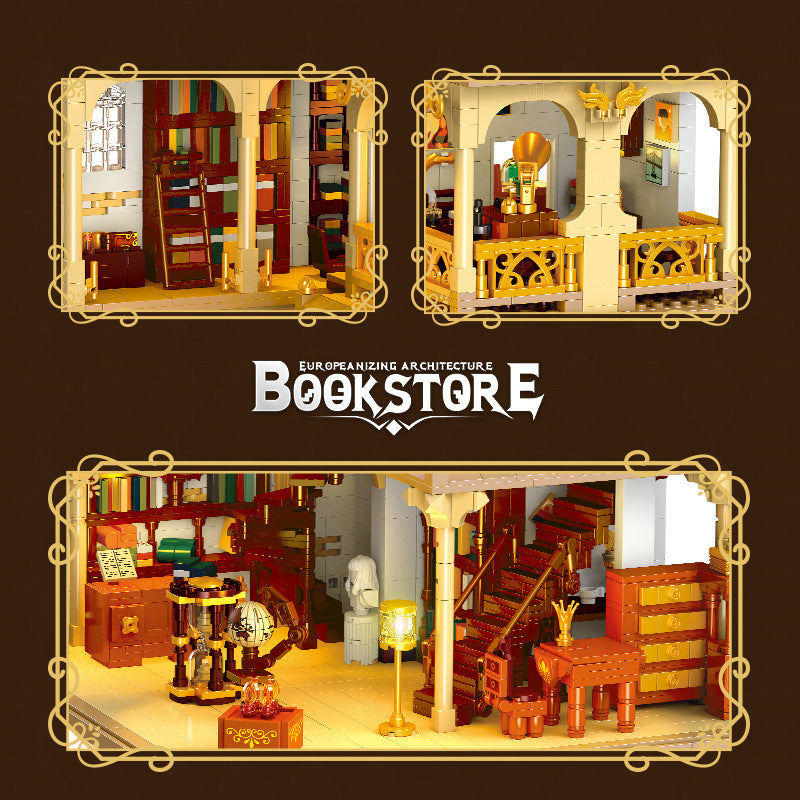European Architecture Bookstore Building Block Set – 3028 PCS – detail view 1