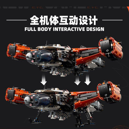 Cargo spaceship brick model landing gear detail