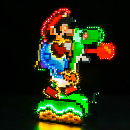 Additional angle of the assembled two-character display model
