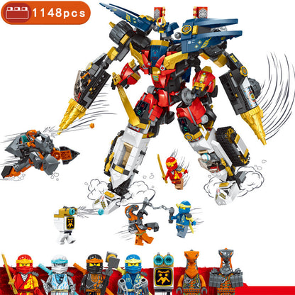 1148-piece combo mech brick model, alternate view
