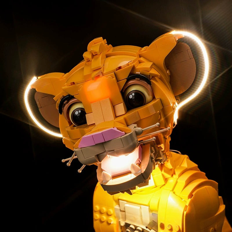 Additional lighting angle of the lion cub set
