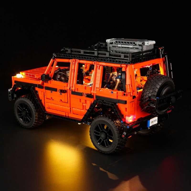 Close-up of the boxy body panel detail on the SUV model