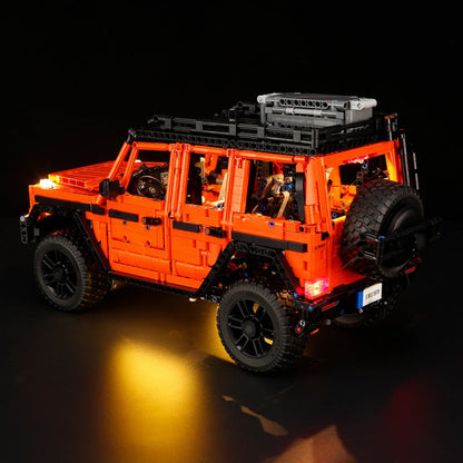 Close-up of the boxy body panel detail on the SUV model