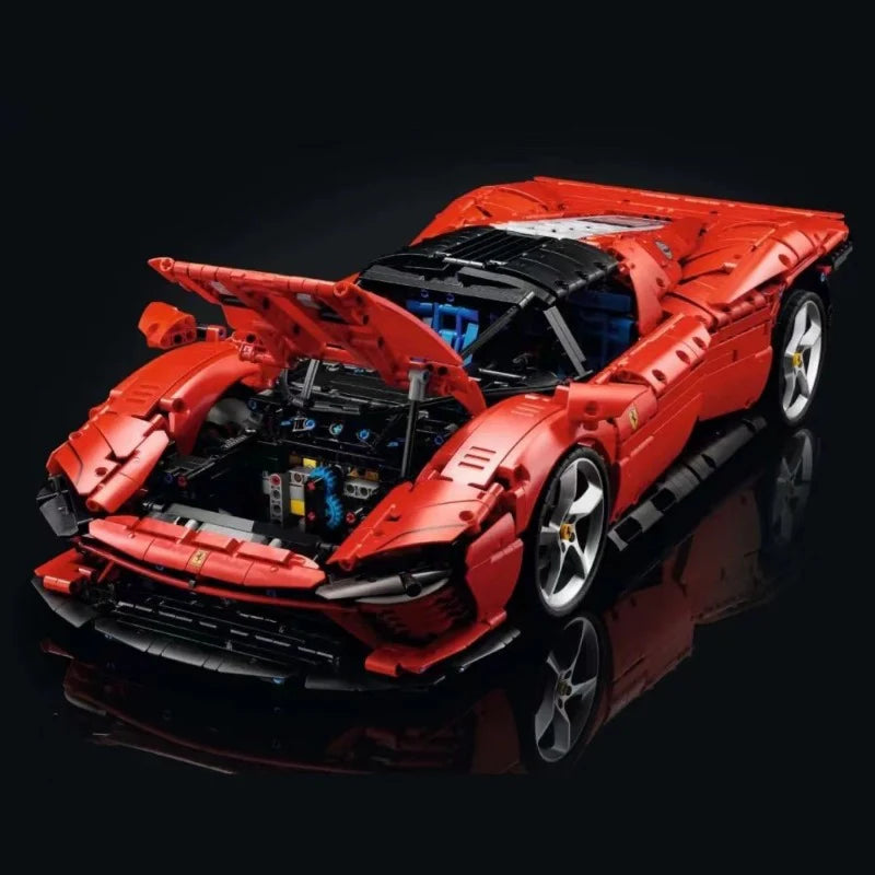 Technic Ferrari Daytona SP3 – 3778PCS LEGO-Compatible Building Blocks | 1:8 Scale Hypercar Collector Set