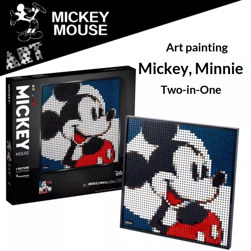 Mickey Mouse character building block set, main product view