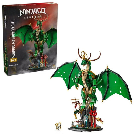 The Guardian Dragon fantasy dragon building block set, front view