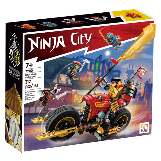 Kai's Mech Rider EVO mech building block set assembled
