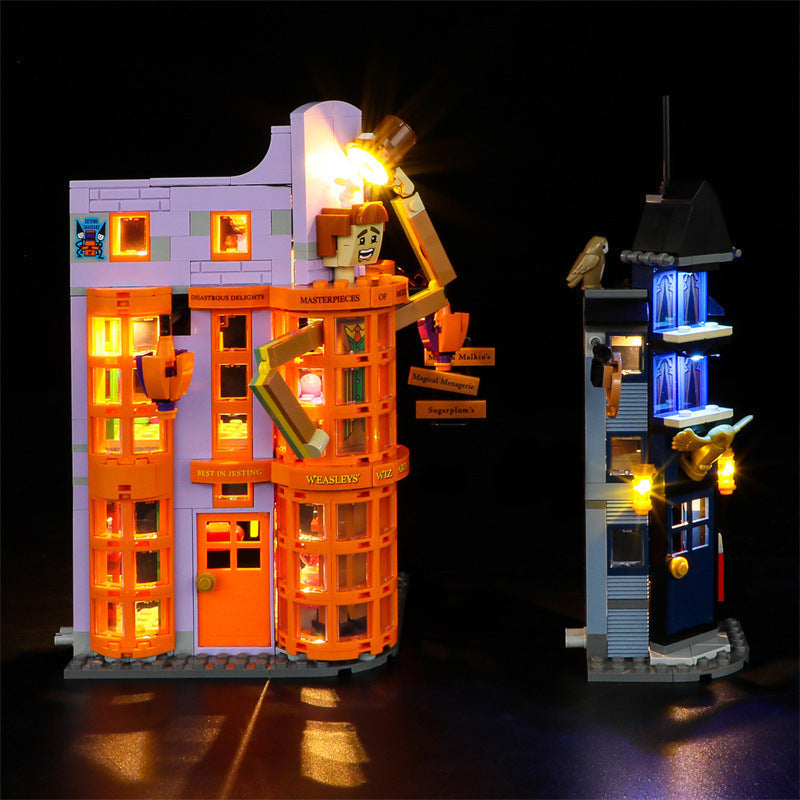 LED kit option for the street view building block set