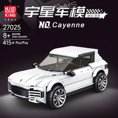 mini sports car building block display model, chassis and underbody detail