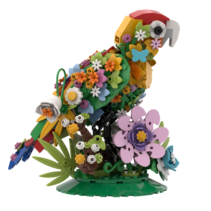 Additional view of the finished 396-piece model