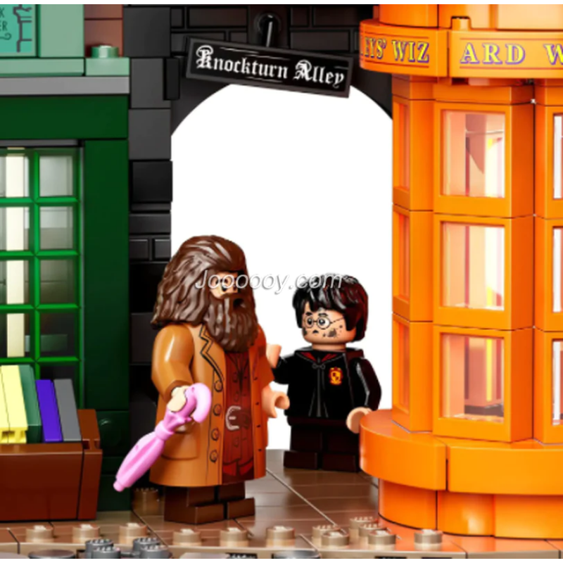 Grand magical alley building block full street view
