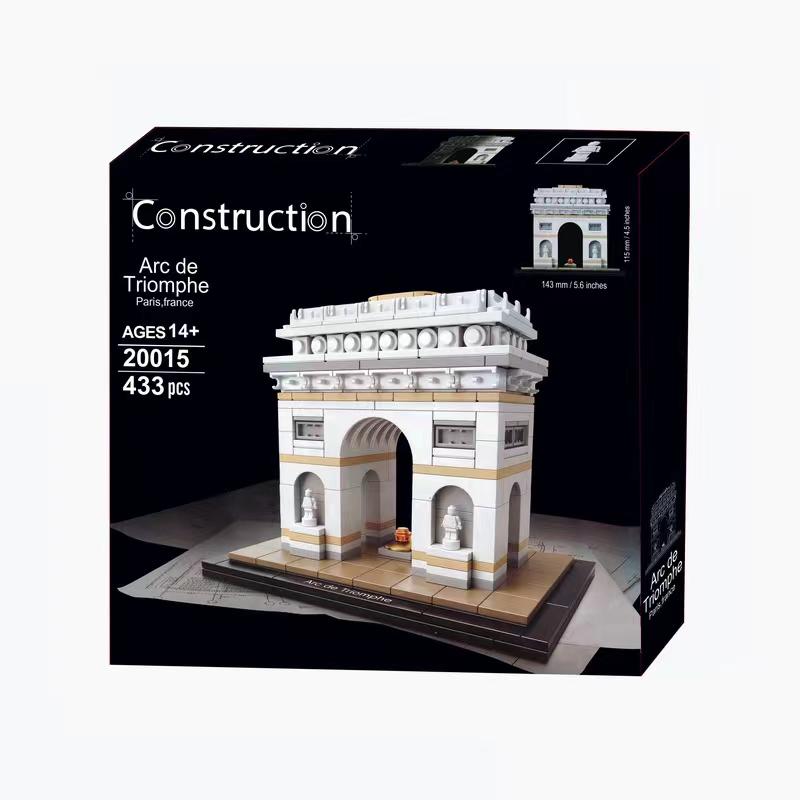 Paris Arc de Triomphe architecture building block set