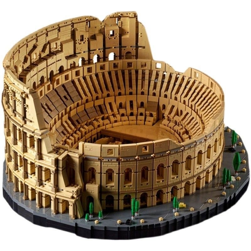 Colosseum Ancient Arena Building Set full assembled model on display