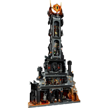 Side angle of the 5471-piece tower model