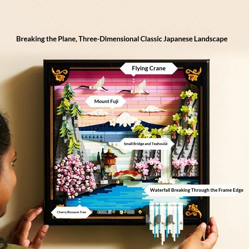 Close-up of landscape building blocks