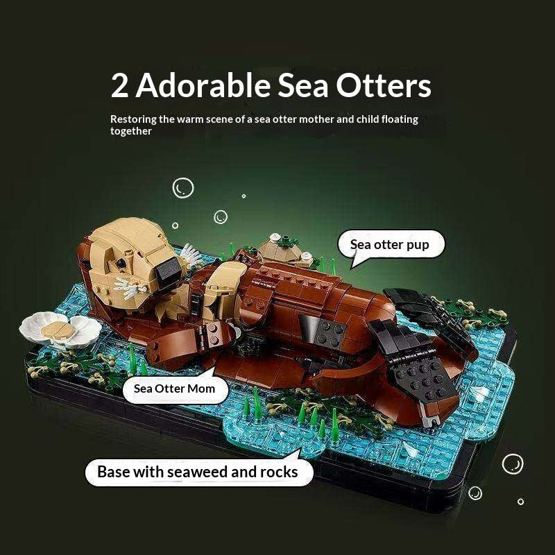 Sea otter building set shown from another angle
