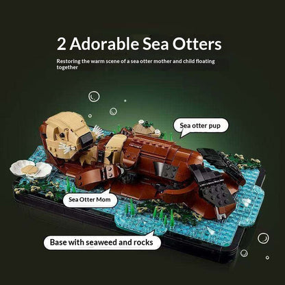 Sea otter building set shown from another angle