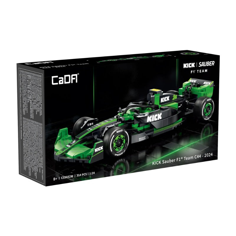 mini Formula racing car building block model, rear light and diffuser detail