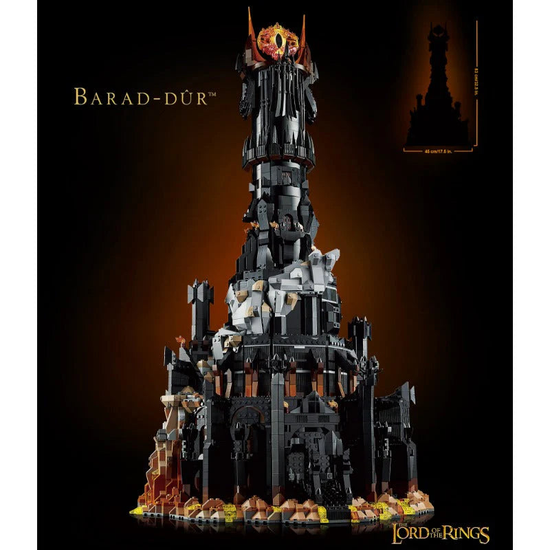 Lord of the Rings Barad-dûr 10333 – 5471PCS Compatible Building Blocks | Dark Tower Collector Set