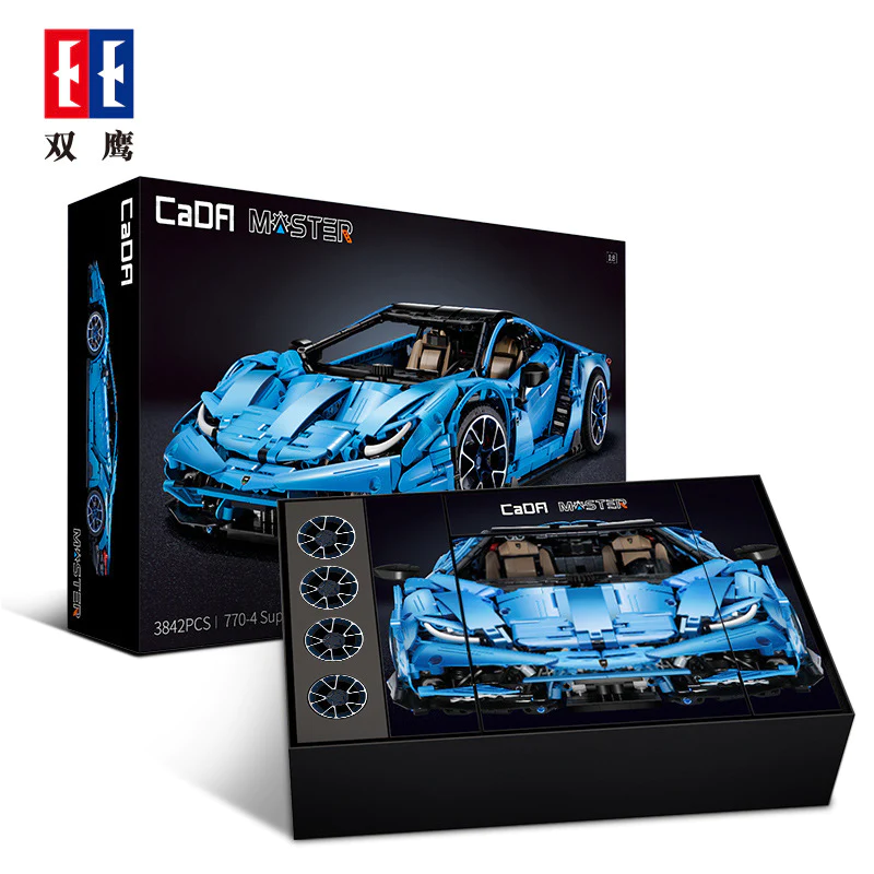 anniversary edition Italian supercar building block model, alternate angle one