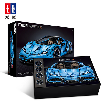 anniversary edition Italian supercar building block model, alternate angle one